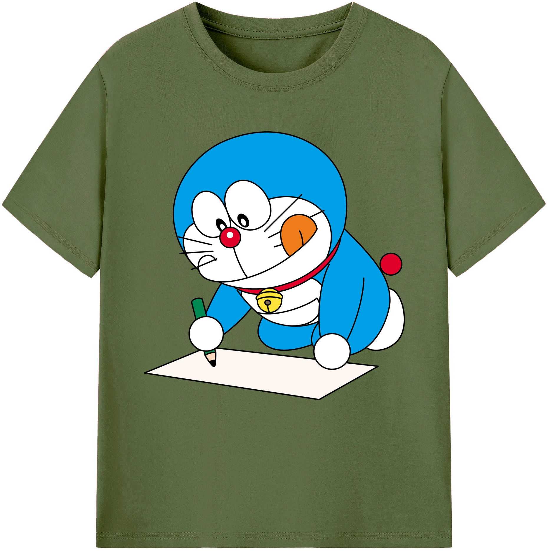 （画像用） ドラえもん Doraemon 綿100％半袖Tシャツ（フロントプリント）